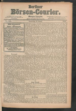Berliner Börsen-Courier vom 13.08.1885