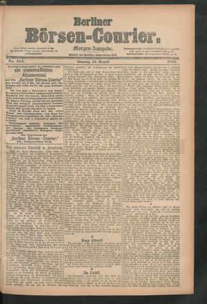 Berliner Börsen-Courier vom 16.08.1885