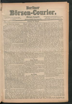 Berliner Börsen-Courier vom 25.08.1885