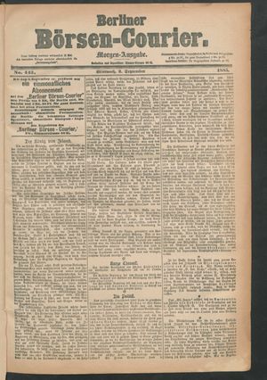 Berliner Börsen-Courier vom 02.09.1885