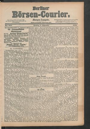 Berliner Börsen-Courier vom 08.09.1885