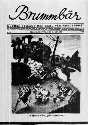 Der Brummbär vom 11.08.1933
