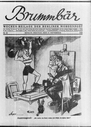 Der Brummbär vom 17.11.1933