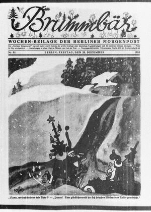 Der Brummbär vom 22.12.1933