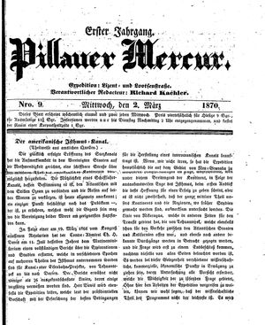 Pillauer Merkur vom 02.03.1870