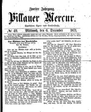 Pillauer Merkur vom 06.12.1871