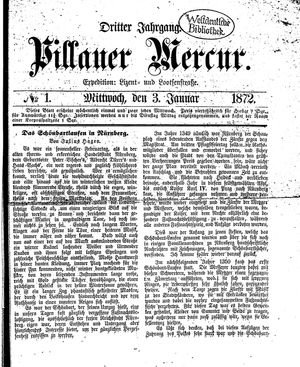 Pillauer Merkur vom 03.01.1872