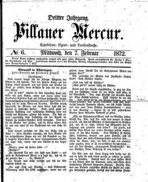 Pillauer Merkur vom 07.02.1872