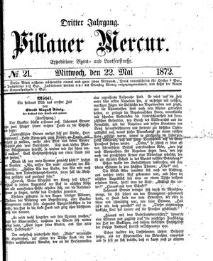 Pillauer Merkur vom 22.05.1872
