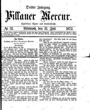 Pillauer Merkur vom 31.07.1872