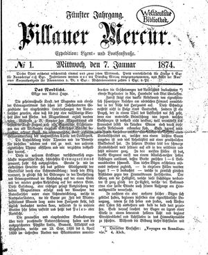 Pillauer Merkur vom 07.01.1874