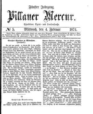 Pillauer Merkur vom 04.02.1874