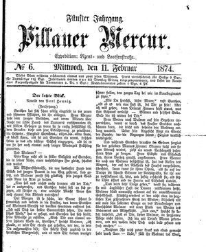 Pillauer Merkur vom 11.02.1874
