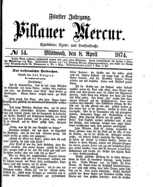 Pillauer Merkur vom 08.04.1874