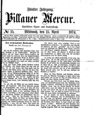 Pillauer Merkur vom 15.04.1874