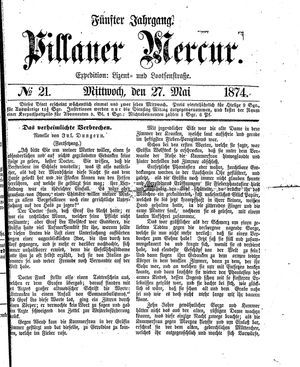 Pillauer Merkur vom 27.05.1874