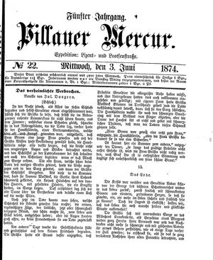 Pillauer Merkur vom 03.06.1874
