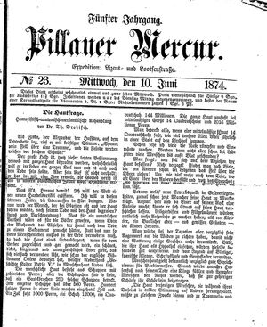 Pillauer Merkur vom 10.06.1874