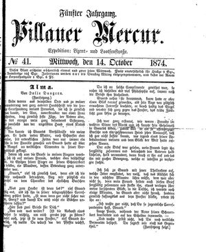 Pillauer Merkur vom 14.10.1874