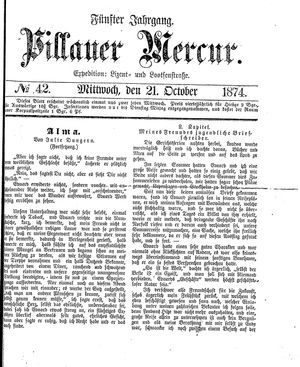Pillauer Merkur vom 21.10.1874
