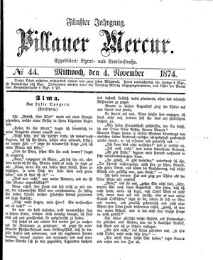 Pillauer Merkur vom 04.11.1874