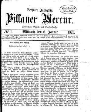 Pillauer Merkur vom 06.01.1875