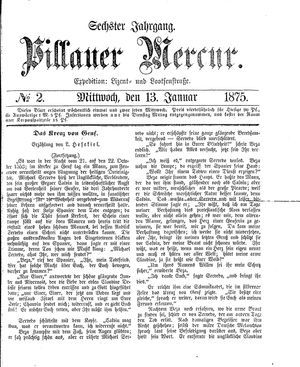Pillauer Merkur vom 13.01.1875