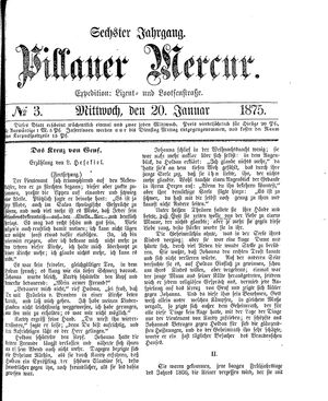 Pillauer Merkur vom 20.01.1875
