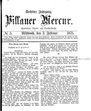 Pillauer Merkur vom 03.02.1875