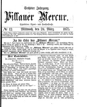 Pillauer Merkur vom 24.03.1875