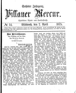 Pillauer Merkur vom 07.04.1875