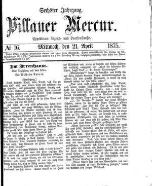 Pillauer Merkur vom 21.04.1875