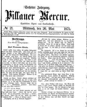 Pillauer Merkur vom 26.05.1875