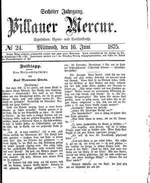Pillauer Merkur vom 16.06.1875