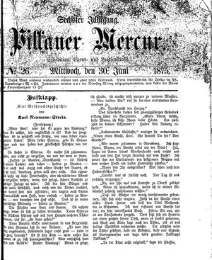 Pillauer Merkur vom 30.06.1875