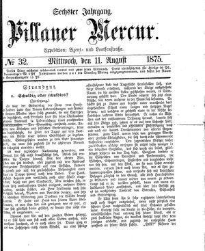 Pillauer Merkur vom 11.08.1875