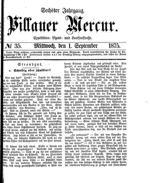 Pillauer Merkur vom 01.09.1875
