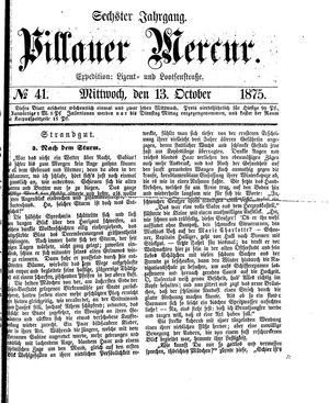 Pillauer Merkur vom 13.10.1875
