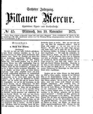 Pillauer Merkur vom 10.11.1875