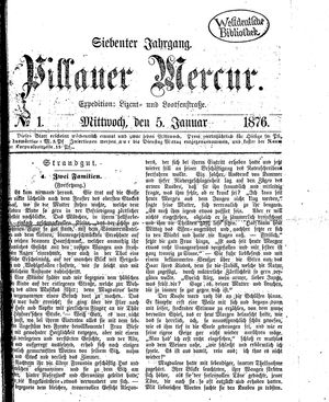 Pillauer Merkur vom 05.01.1876