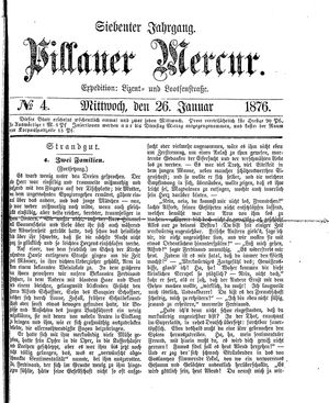Pillauer Merkur vom 26.01.1876
