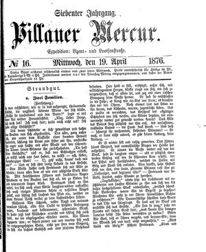 Pillauer Merkur vom 19.04.1876