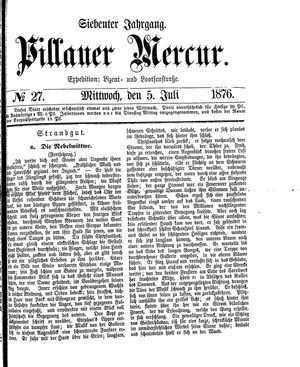 Pillauer Merkur vom 05.07.1876