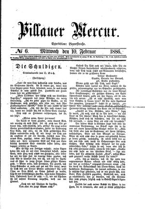 Pillauer Merkur vom 10.02.1886