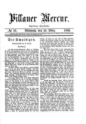 Pillauer Merkur vom 10.03.1886