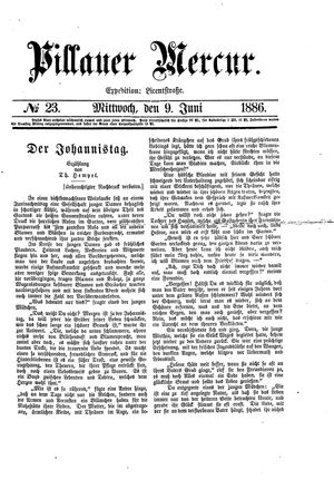 Pillauer Merkur vom 09.06.1886