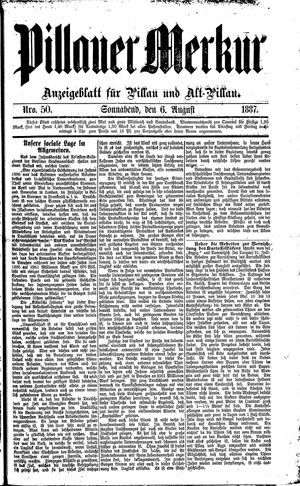 Pillauer Merkur on Aug 6, 1887