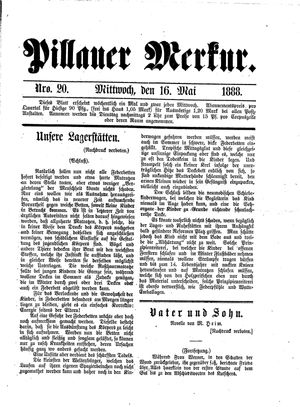 Pillauer Merkur vom 16.05.1888