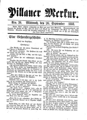 Pillauer Merkur vom 26.09.1888