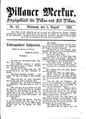 Pillauer Merkur vom 05.08.1891